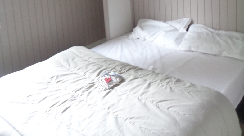 Chambre avec lit double chalet 2 à 4 personnes