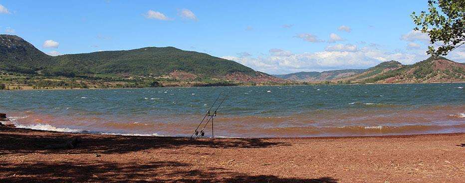 Fishing at Lake Salagou