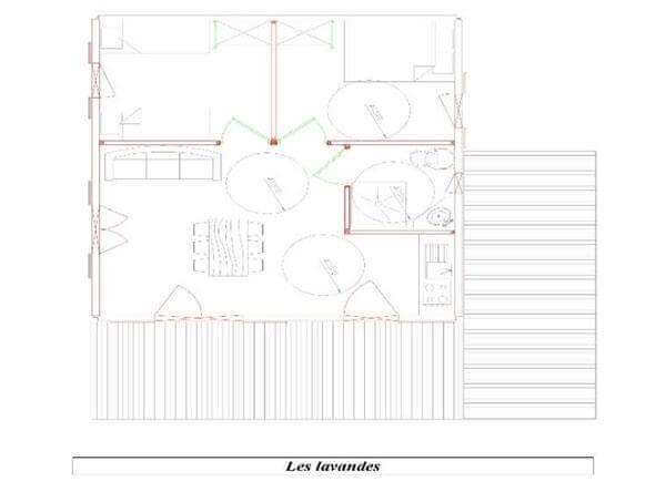 Plan du chalet PMR Lavande